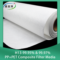 Medios de filtro HEPA H13 99,95% y 99,97%